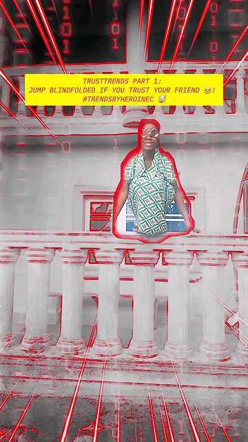 TrustTrends PART 1: Jump blindfolded if you trust your friend 🤨! #TrendsByHeroineC 🤯 #TestPassed