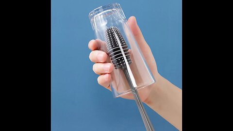 Silicone Bottle Cleaning Brush, with Three-stage Design，for Bottles and Sippy Cups (3-Pack)