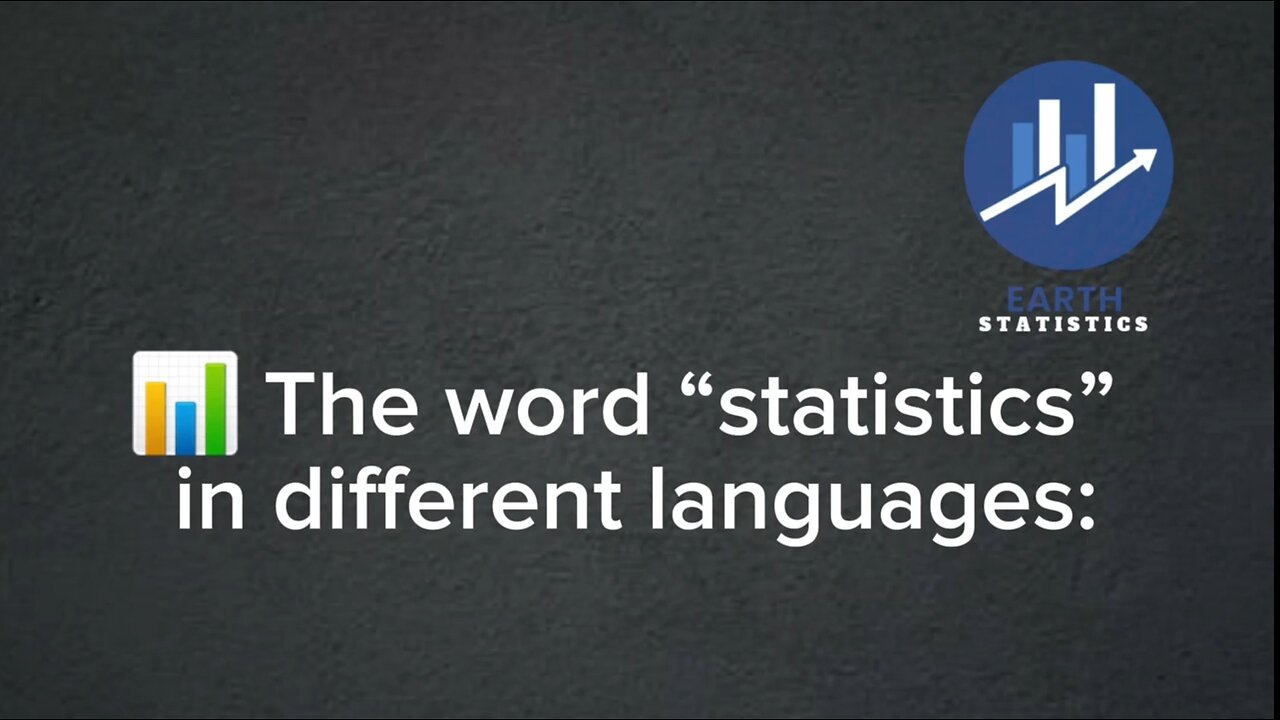 The word “statistics” in different languages...