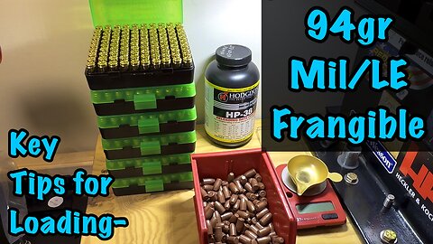 Lessons Learned! Overcoming the Quirks+Developing a Reliable Load w/Norma 94gr Mil/LE Frang. Projos.