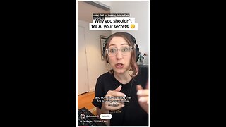 Giving artificial intelligence AI your personal information trains the AI and can give it to others