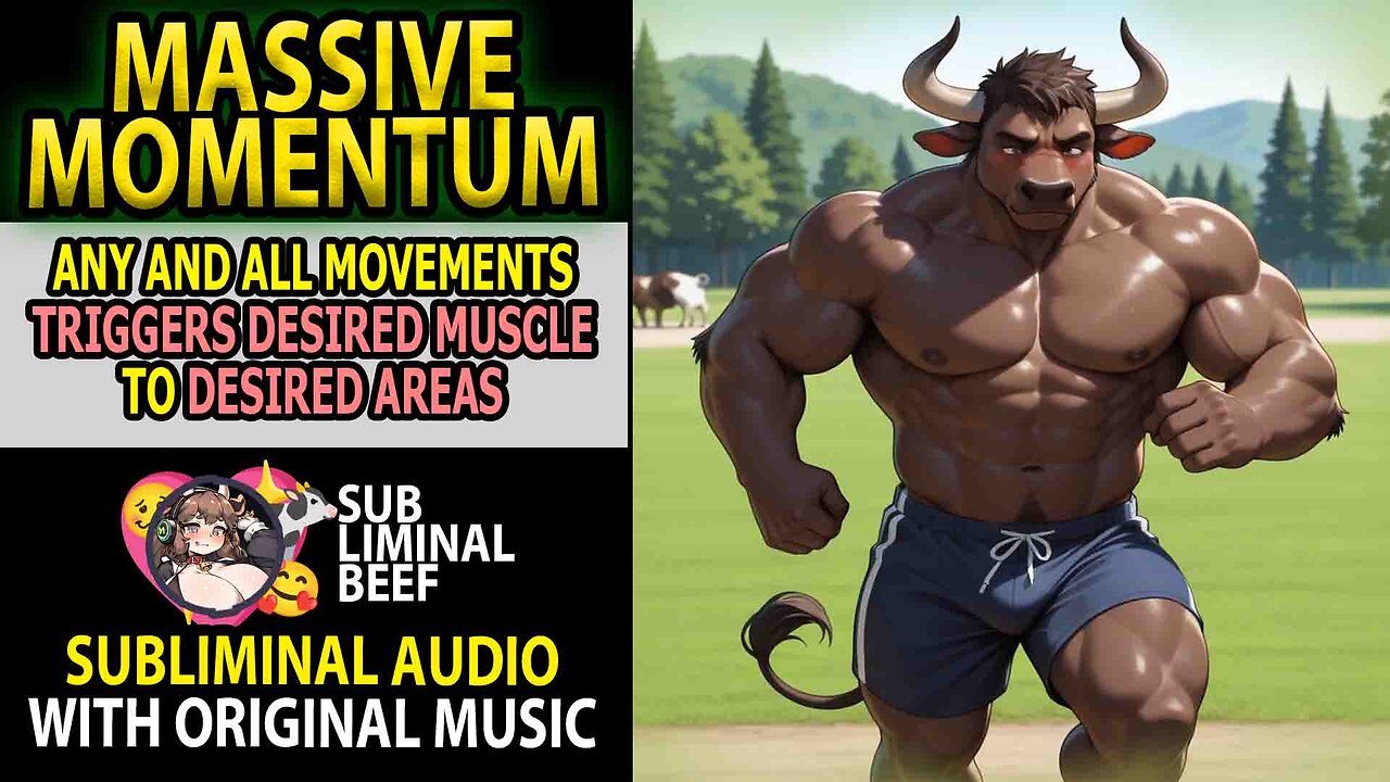 🎂 MASSIVE MOMENTUM 🎂 Any Movements Trigger DESIRED Muscle Growth In Desired Areas Subliminal 🎶💖🐄