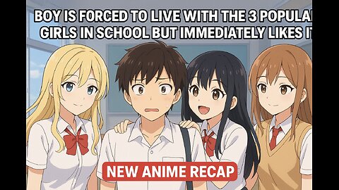 Boy Is Forced To Live With The 3 Popular Girls In School But Immedietly Likes It | New Anime Recap