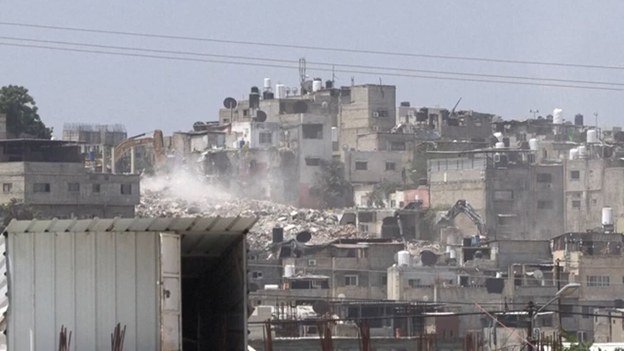 Israeli army demolishes building in West Bank's Tulkarem camp