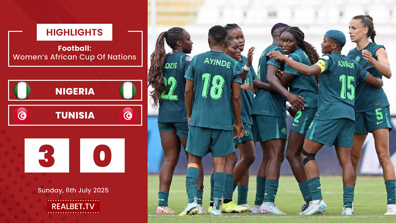 Nigeria Women Beat Tunisia Women 3-0