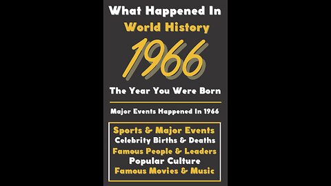 What Was Life Like in 1966? You Won't Believe These Facts!
