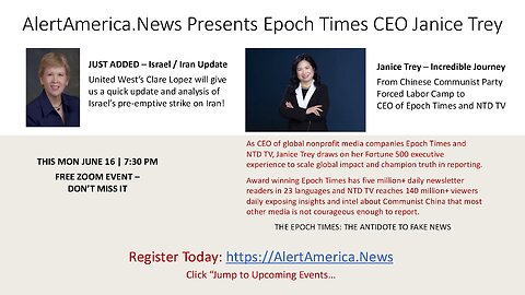 AlertAmerica.News Presents Epoch Times CEO Janice Trey