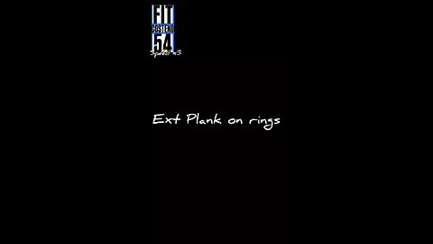 Plank on rings