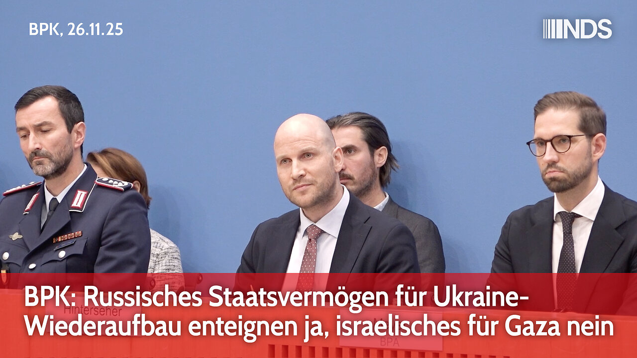 BPK: Russisches Staatsvermögen für Ukraine-Wiederaufbau enteignen ja, israelisches für Gaza nein
