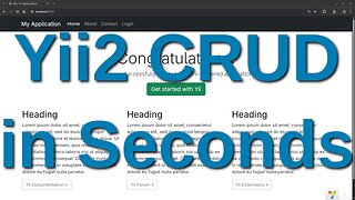PHP Web Framework Yii2