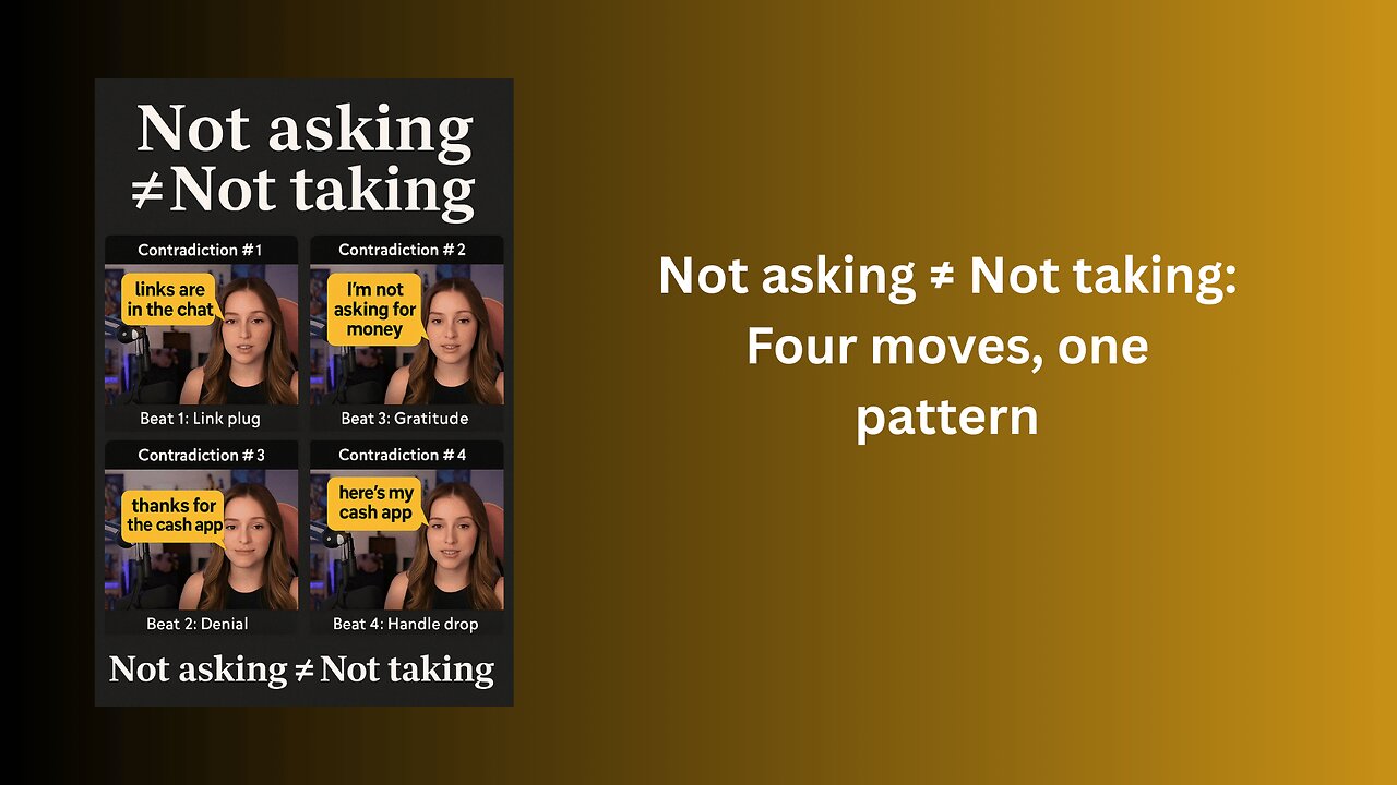 Not asking ≠ Not taking: Four moves, one pattern.