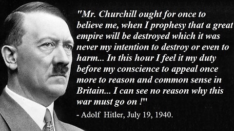 Hitler: Have We Threatened Anyone? Hitler Germany Wanted PEACE