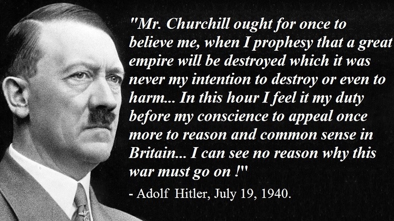 Hitler: Have We Threatened Anyone? Hitler Germany Wanted PEACE