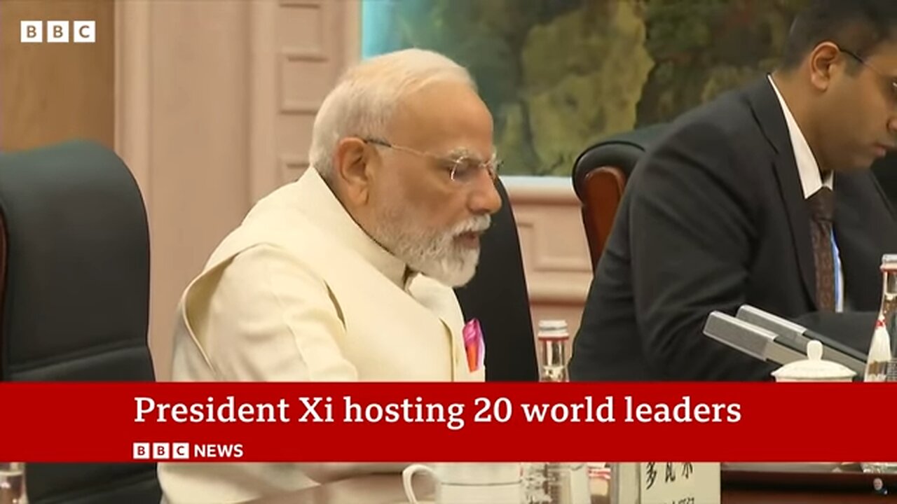 Putin and Modi in China for summit overshadowed by trade wars with US