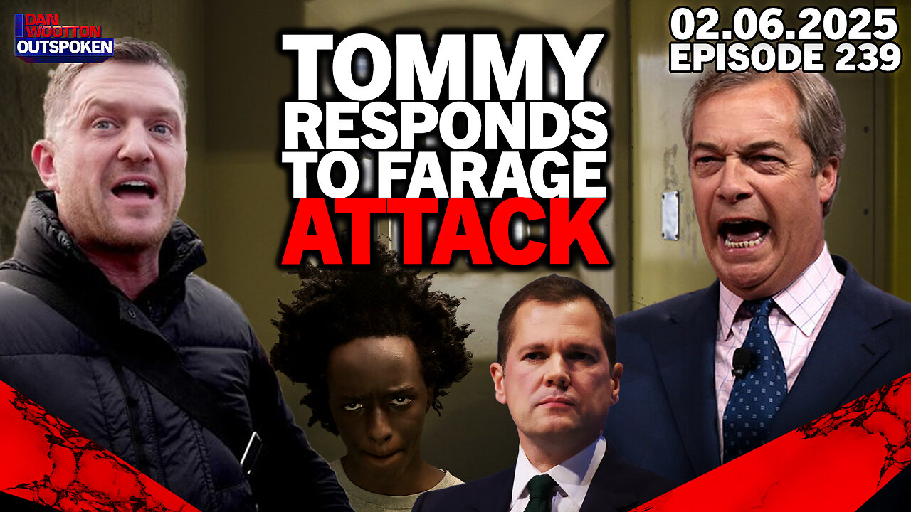 🚨LIVE! TOMMY ROBINSON RESPONDS TO NIGEL FARAGE ATTACK AS ROBERT JENRICK BACKS ISLAM JAIL TAKEOVER🚨