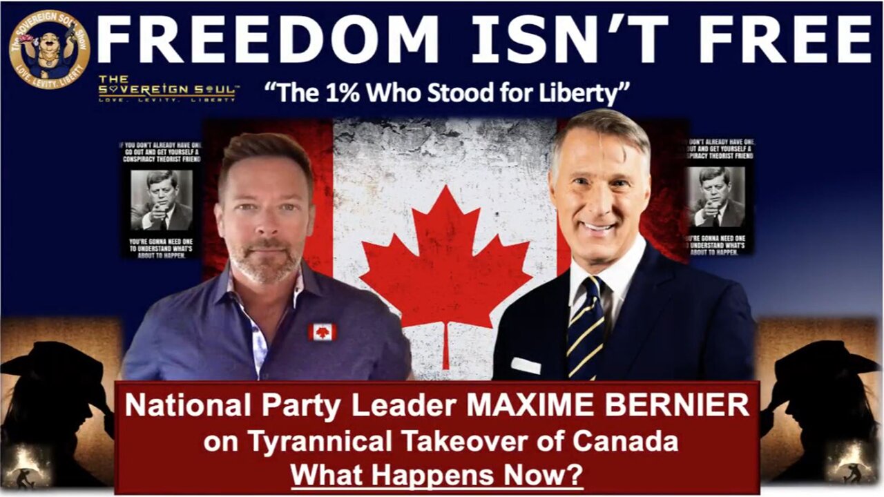 Brad Wozny BIG Intel May 3: "Maxime Bernier on the 1% Standing for Canada's Liberty"
