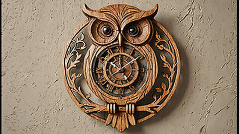Owl Clock Mechanical Time - Step 13 (Wood Craft)