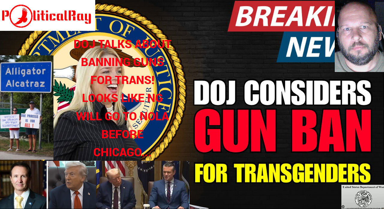 DOJ says they are considering banning guns for Trans... The response from the left??? We will see.