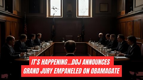 IT’S HAPPENING.. DOJ announces grand jury empaneled on Obamagate