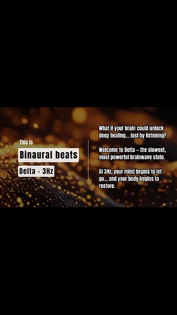 Binaural Beats – Delta 3Hz | Deep Sleep, Healing & Brainwave Meditation
