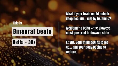 Binaural Beats – Delta 3Hz | Deep Sleep, Healing & Brainwave Meditation