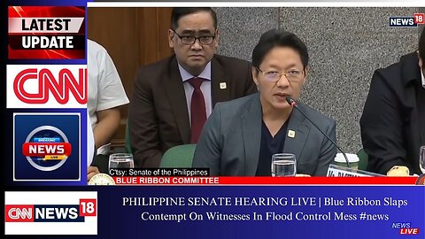 PHILIPPINE SENATE HEARING LIVE | Blue Ribbon Slaps Contempt On Witnesses In Flood Control Mess #news