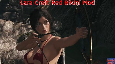 Lara Croft Sexy Red Bikini - Shadow of Tomb Raider