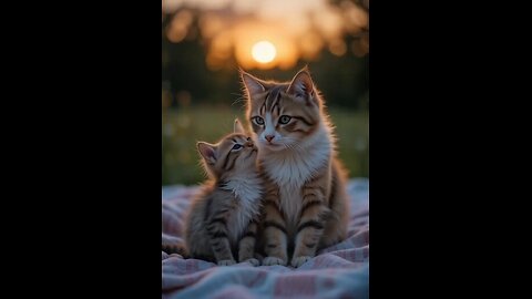 The end of a beautiful day for a mother and her little son 😽🥰🥰🌼