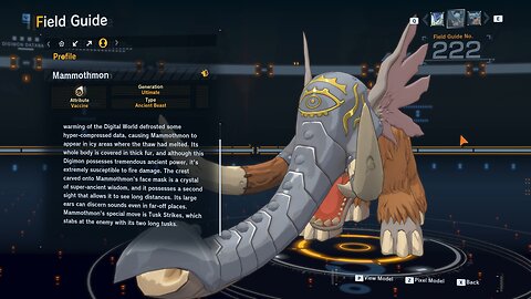 mammothmon all digivolution/de-digivolution/profile Digimon Story Time Stranger