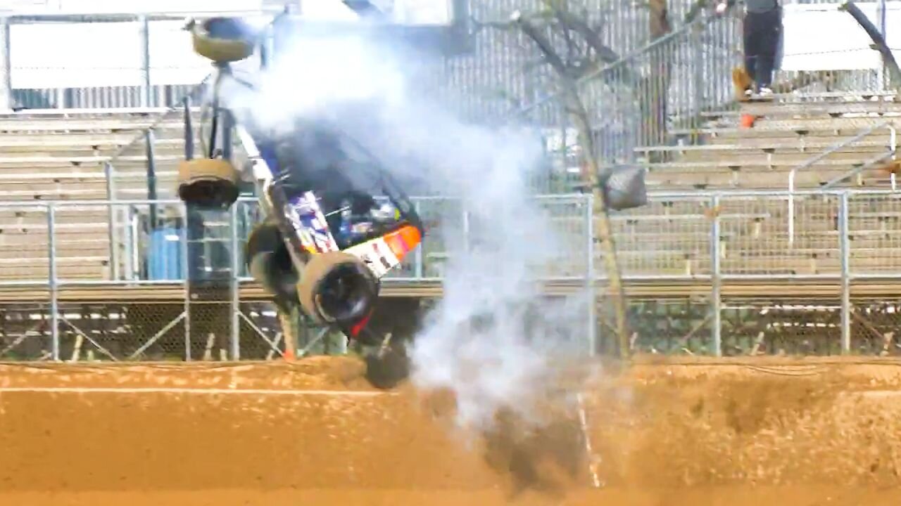 Sprint Car Driver Saban Bibent Okay After Wild Qualifying Flip At Lawrenceburg Speedway