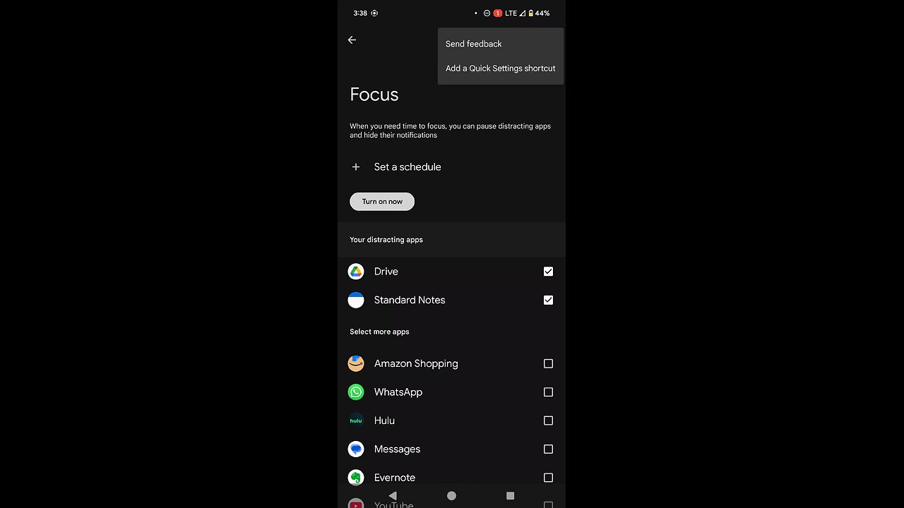 How to do focus mode and not click on apps accidentally