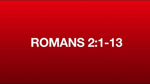 Romans 2:1-13