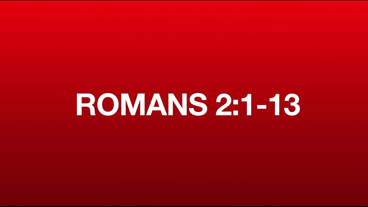 Romans 2:1-13