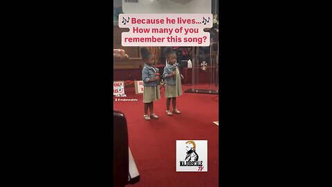 The jini twins sing - because he lives 🎤🎤🎶🎵🙏🏾 twins