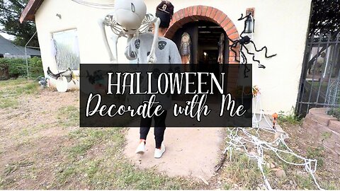 🎃 HALLOWEEN DECORATE WITH ME | FRONT YARD SPOOKY SETUP 🕷️🪦