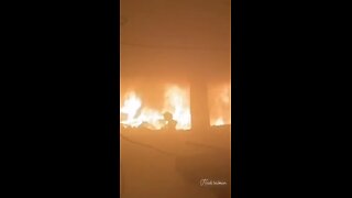 Palestinian girl was seen walking through the flames to her death