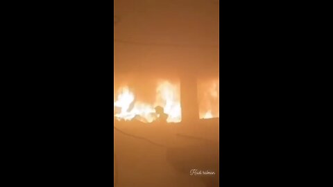 Palestinian girl was seen walking through the flames to her death