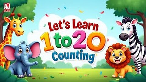 1 to 20 Counting with Animals | Fun Numbers Song for Kids😊