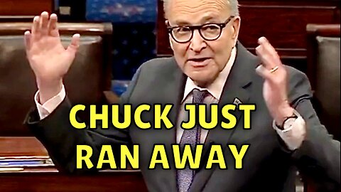 Chuck Schumer just “STORMED OUT OF THE ROOM” at the Senate Today! 🏃