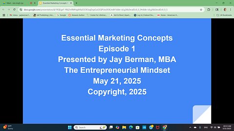 Essential Marketing Concepts Episode 1