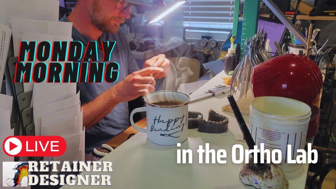 Monday Morning in the Ortho Lab: Retainer Building, Coffee, and Hanging Out!