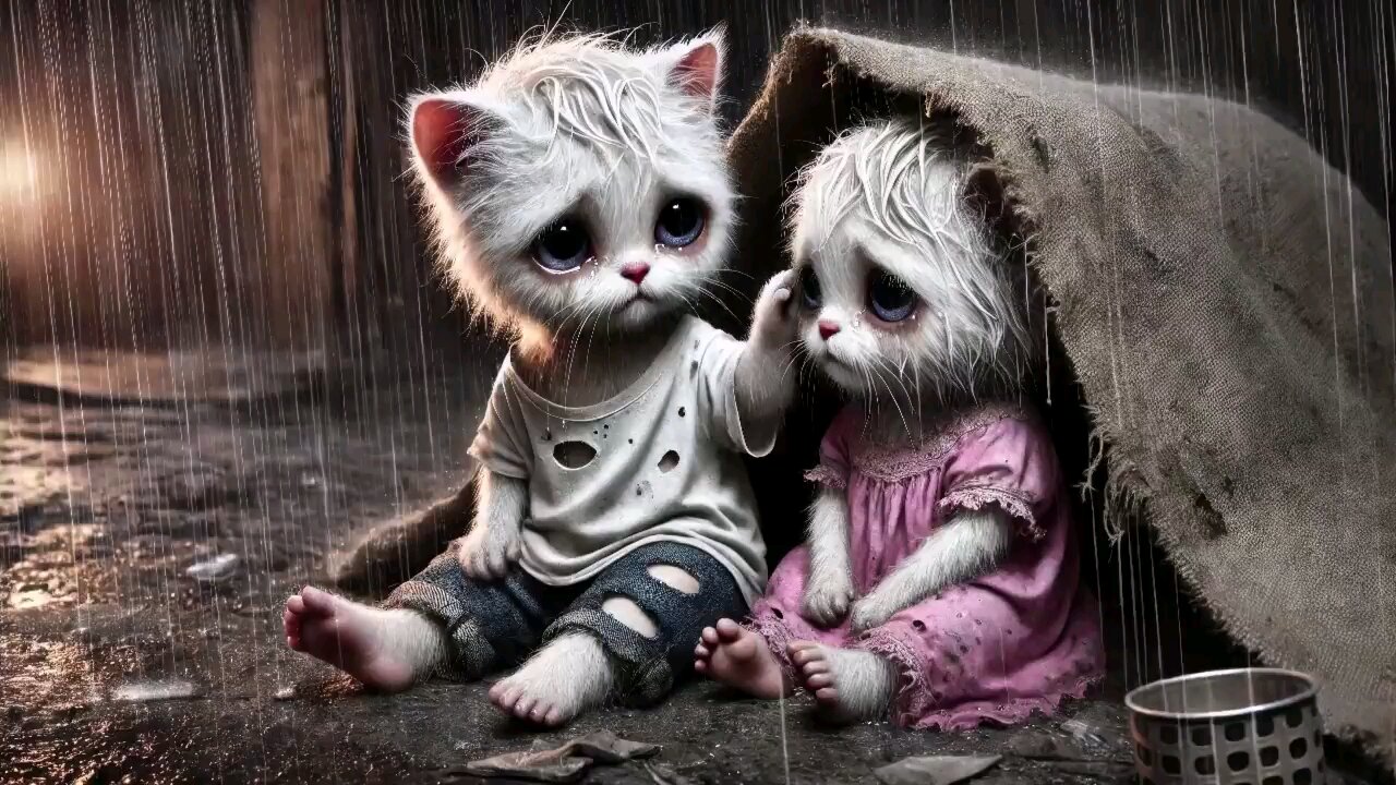 Poor Cats Rescued by Kindness 🔥#cat #ai #cutecat #catlover #kitten #lovestory