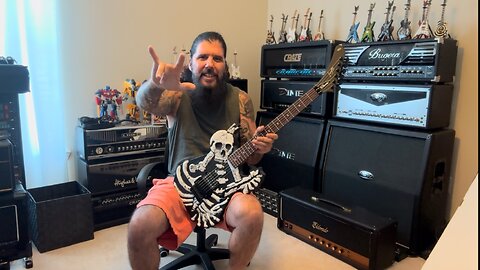 Firefly Bone Shredder George Lynch Guitar 🎸🎶 #kinghubie68 #oyeahgottaloveit #fireflyguitars