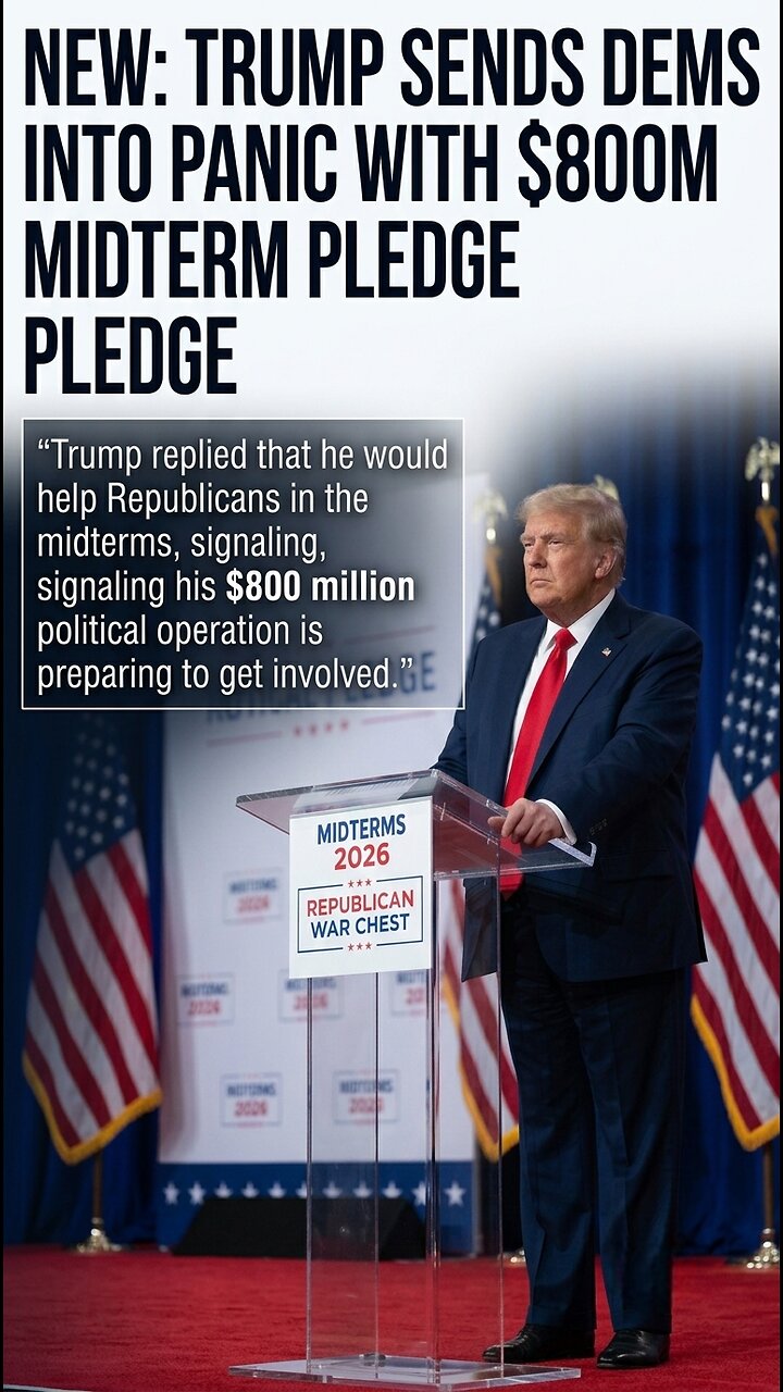The $800 Million War Chest: Trumpโs Massive Strategy for the 2026 Midterms thumbnail
