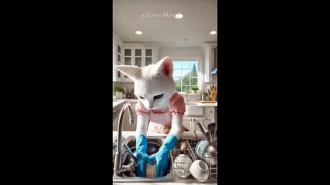 Dad Cat saved his Family from Thieves 🙀(PT-6) #catsoftiktok​ #cat​ #cute​ #aiart​ #ai​ #poorcat​