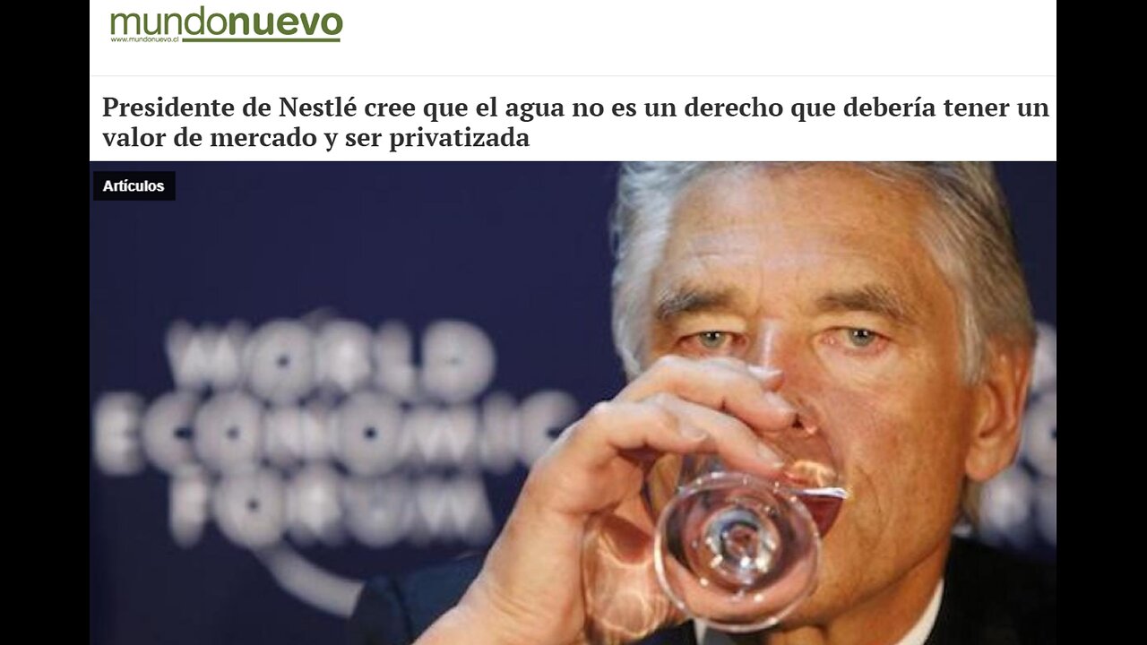 “L’acqua non è un diritto!” (Il direttore del Forum)