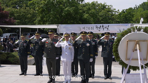 The 70th Memorial Day Ceremony at the Memorial Tower in Subong Park, Incheon Metropolitan City June 6, 2025