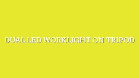 Dual LED work light with tripod-Step by step Assembly Tutorial and Demo