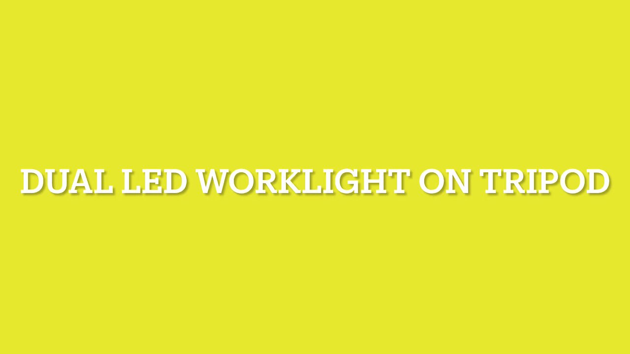 Dual LED work light with tripod-Step by step Assembly Tutorial and Demo