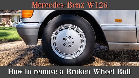 Mercedes Benz W126 - Broken wheel bolt what to do? fix it DIY